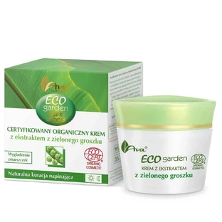 Сертифицированный органический крем Ava Eco Garden Laboratory с экстрактом зеленого горошка 50+, 50 мл