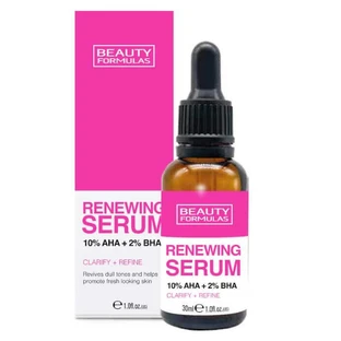 Beauty Formulas Обновляющая сыворотка для лица 10% AHA + 2% BHA, 30 мл