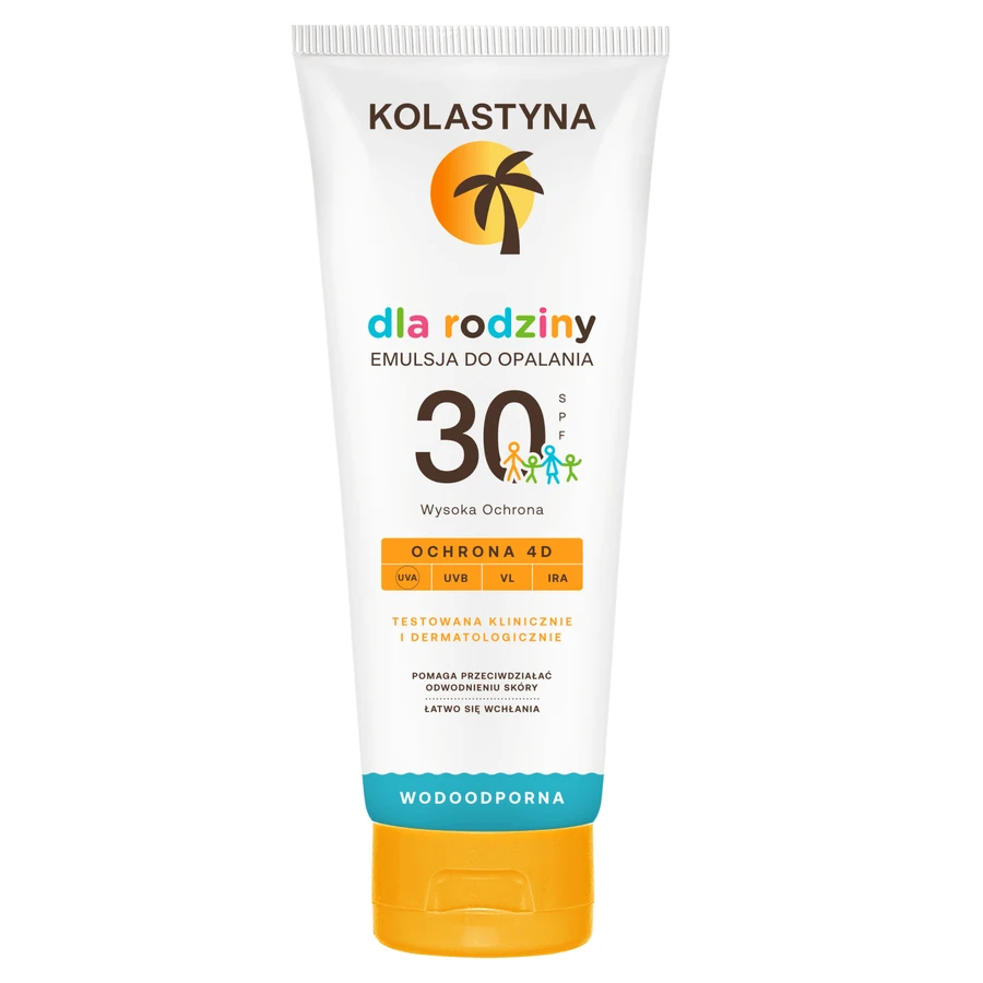 Kolastyna, Сімейний сонцезахисний лосьйон SPF 30, 250 мл: ціни та характеристики