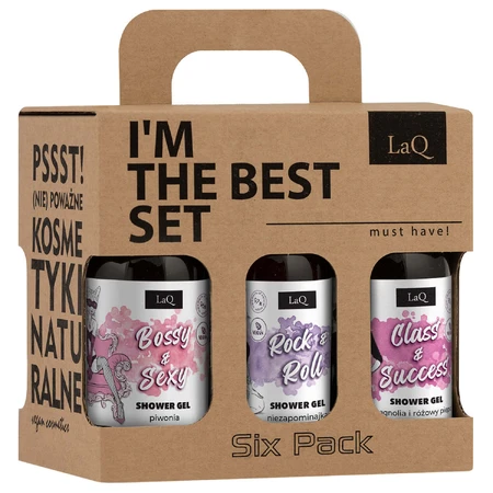 LaQ Women's Mini Cleaner Set, Gel de duș, Bossy & Sexy, 2 x 100 мл + Rock & Roll, 2 x 100 мл + Class & Success, 2 x 100 мл: цены и характеристики
