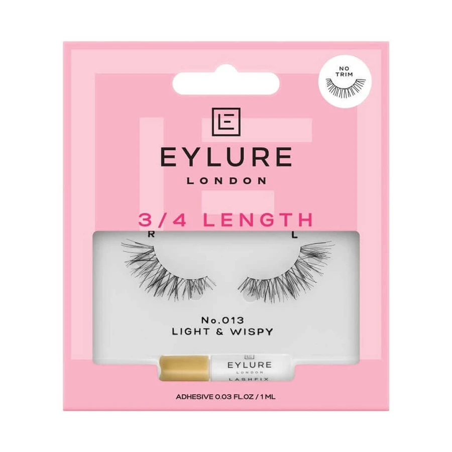 Eylure 3/4 Длина ресниц Искусственные ресницы с клеем для уникального эффекта наращивания № 013: цены и характеристики