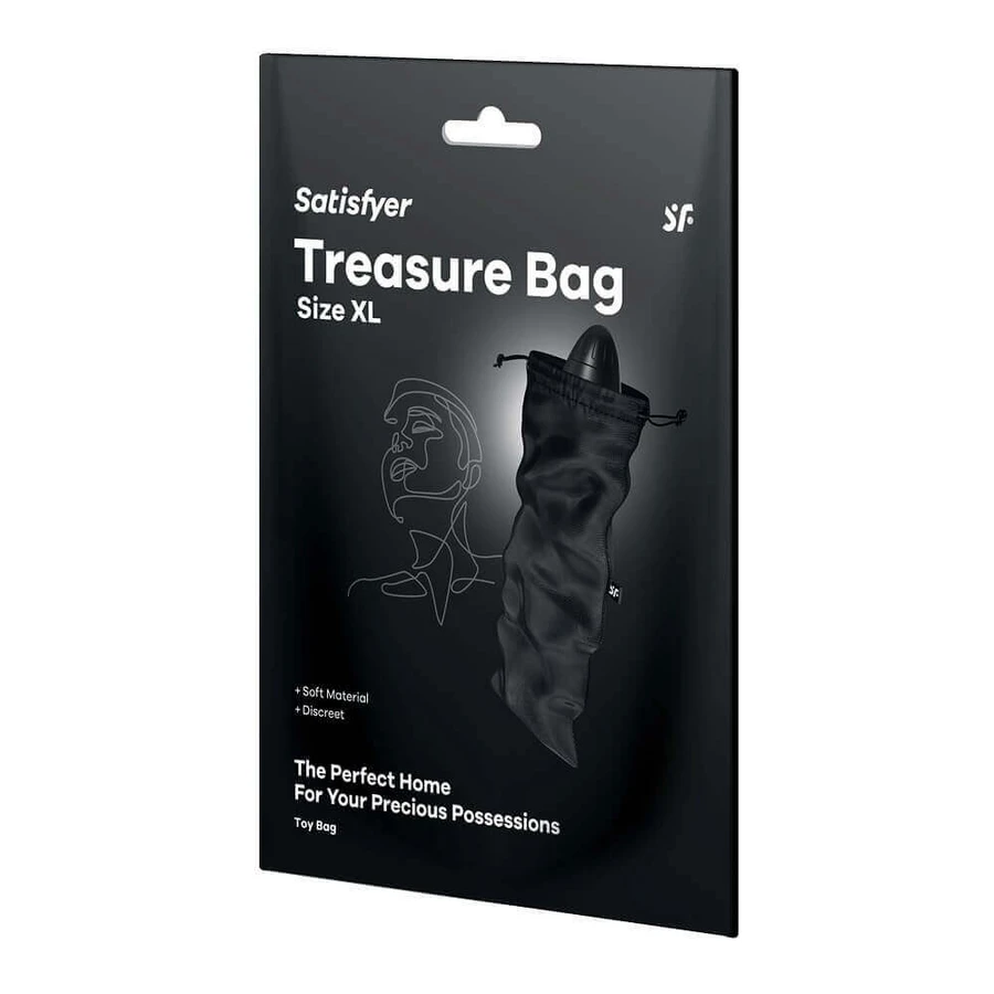 Сумка для хранения гаджетов Satisfyer Treasure Bag XL, черная: цены и характеристики