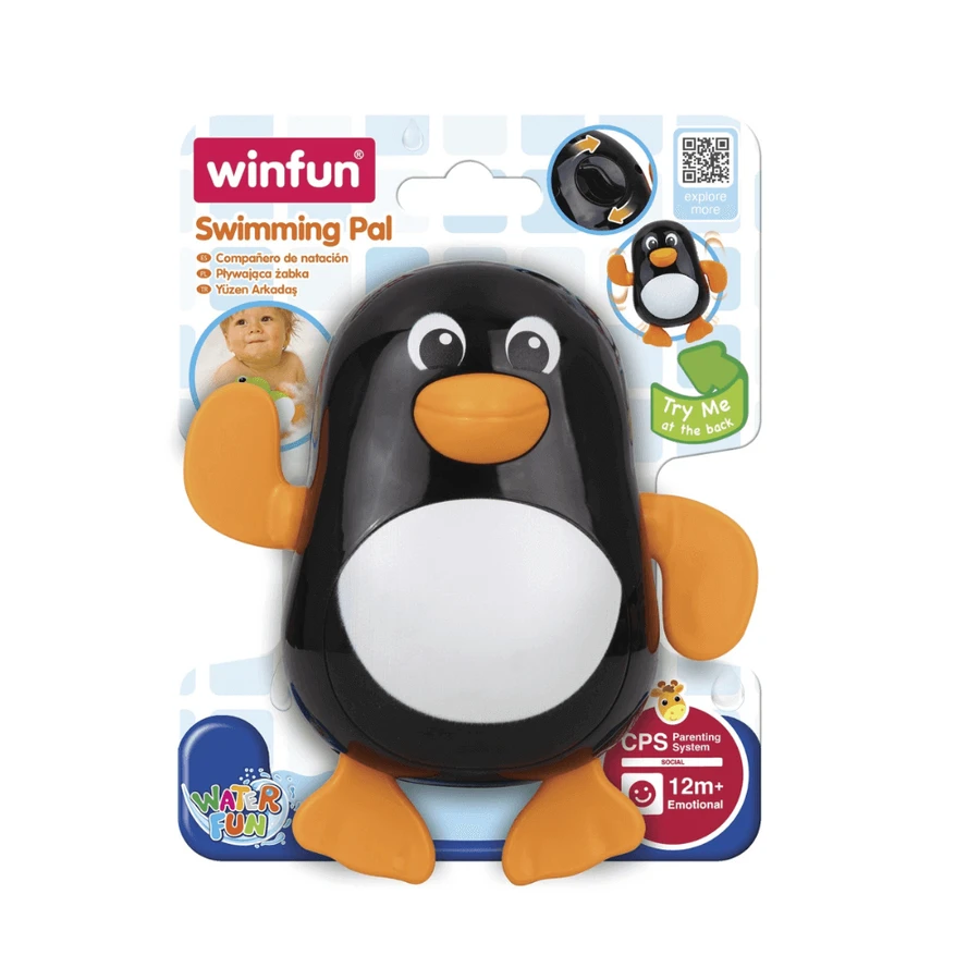 Іграшка для ванни Пінгвін, що плаває, + 1 рік, Winfun: ціни та характеристики