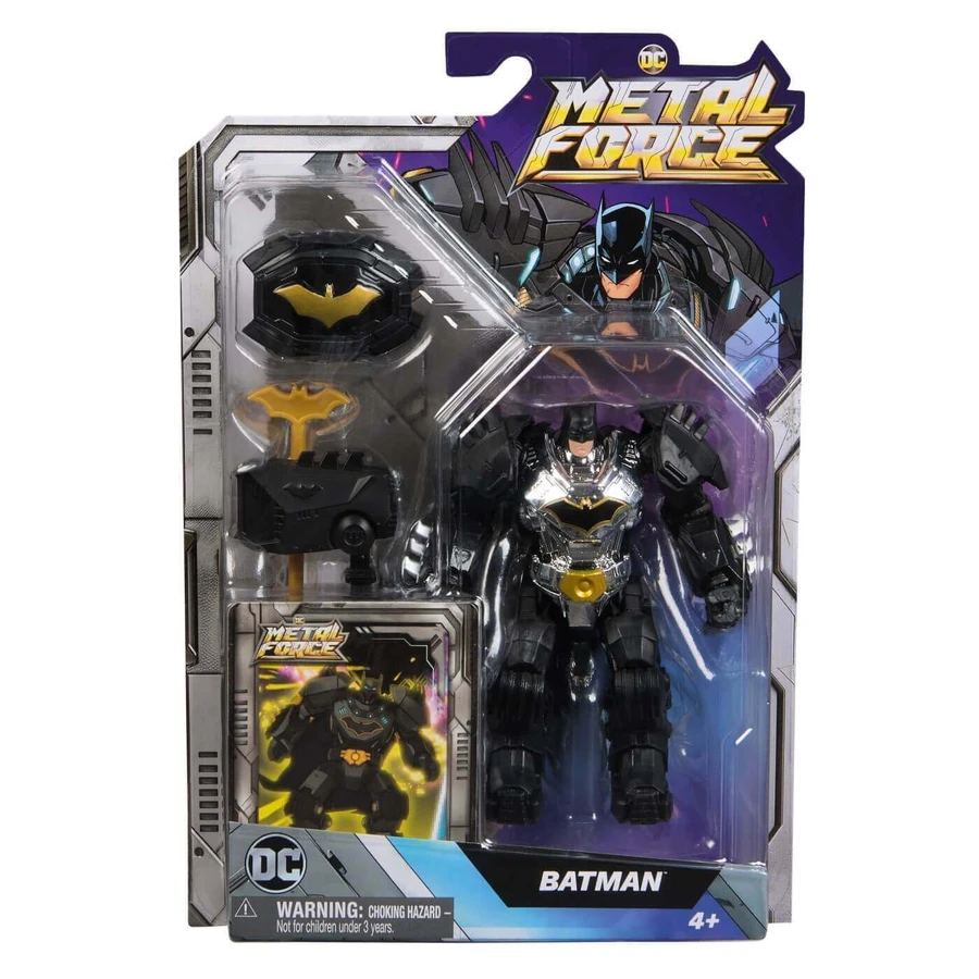 Фигурка Бэтмена DC DC action figure, 10 см, + 4 года, Metal Force Heroes, Spin Master: цены и характеристики