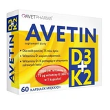 Аветін Д3 + К2, 60 капсул
