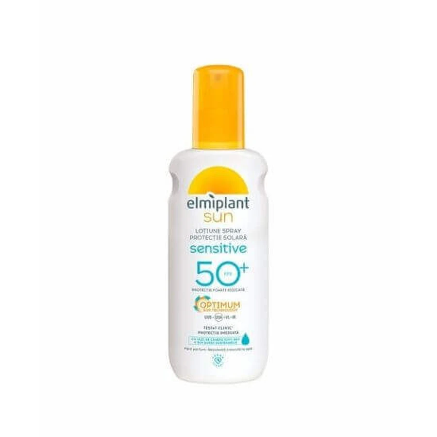 Чувствительный солнцезащитный спрей-лосьон SPF50+, Элмиплант: цены и характеристики