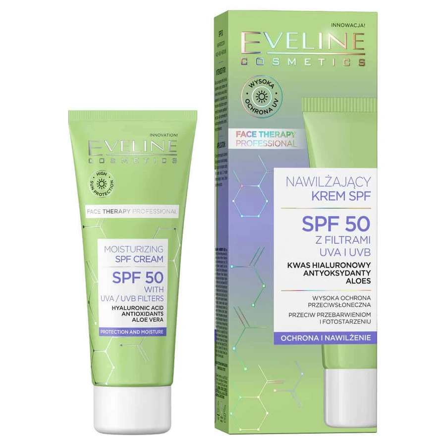 Зволожуючий крем Eveline SPF 50, 30 мл: ціни та характеристики