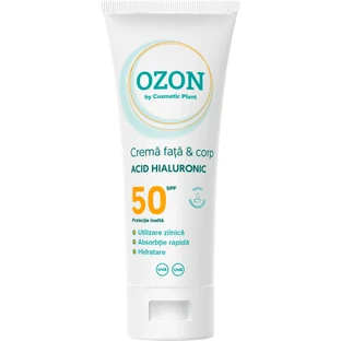 Крем для обличчя та тіла з гіалуроновою кислотою та сонцезахистом SPF50, 100 мл