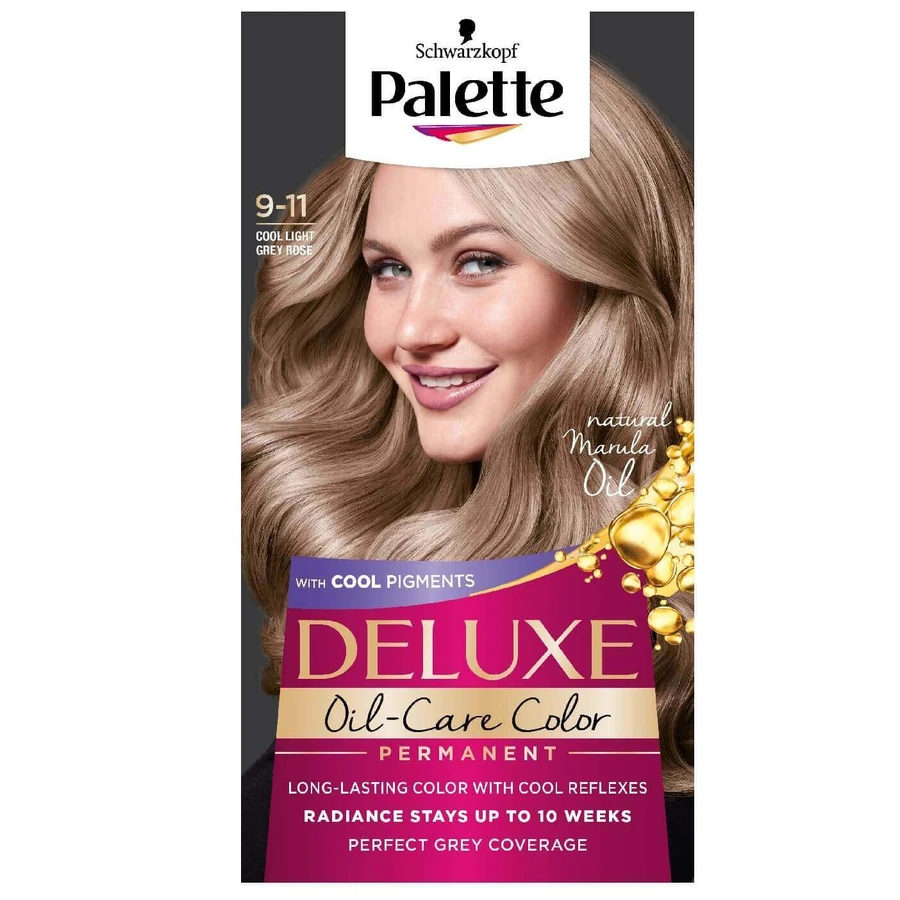 Фарба для волосся Palette Deluxe Oil-Care Color з мікромаслами 9-11 Cool Light Rose Blonde: ціни та характеристики