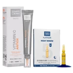 Набір з безкоштовними MartiDerm Shots Vitamin C Antiox, сироватка для обличчя, 20 мл + Platinum Night Renew, нічний бустер, 2 мл х 5 ампул: ціни та характеристики