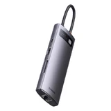 Baseus StarJoy HUB 8in1 USB Type C - 3x USB / HDMI / RJ45 (1Gbps) / SD і TF картрідер / USB Type C PD сірий (WKWG080113)