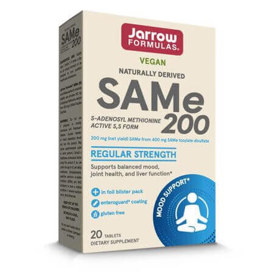 SAM-e Jarrow Formulas, 20 таблеток, Secom: цены и характеристики