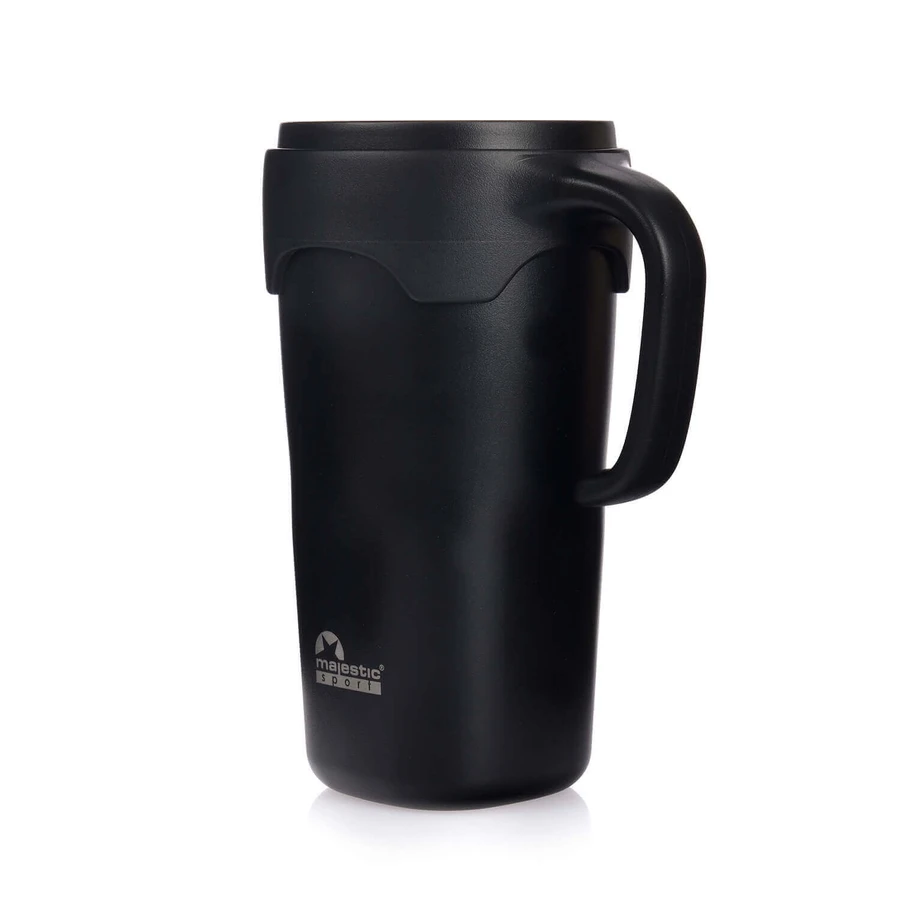 Термокружка Majestic Sport Jelly Black Thermo Mug with Straw с соломинкой, черная, 650 мл: цены и характеристики