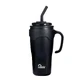 Термокружка Majestic Sport Jelly Black Thermo Mug with Straw с соломинкой, черная, 650 мл
