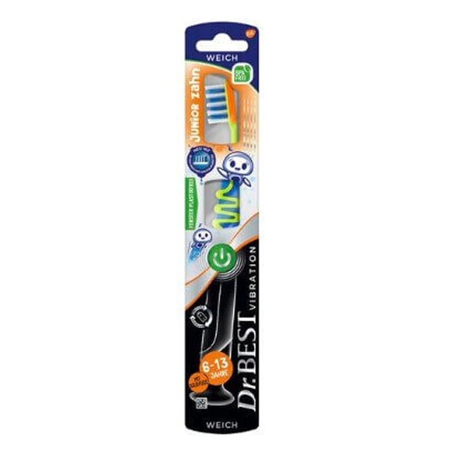 Dr. Best, Vibration Junior, Електрична зубна щітка, 1 шт: ціни та характеристики