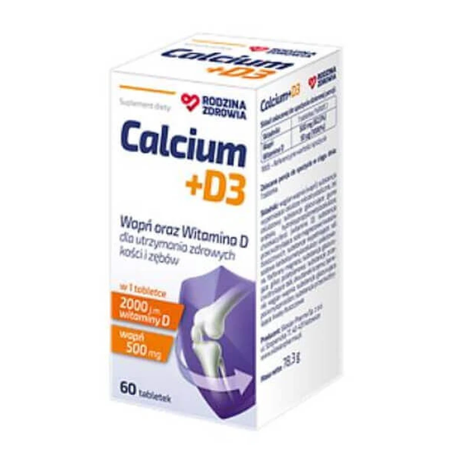 Family Health Calcium + D3, 60 табл: ціни та характеристики