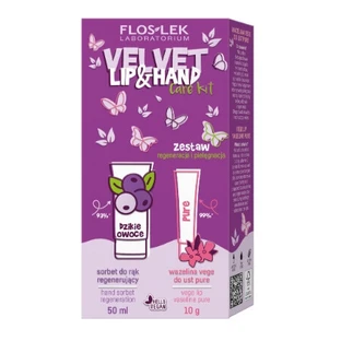 Flos-Lek Velvet Lip amp; Hand Regeneration and Pilgrimage Sorbet 50 ml + Vaseline 10g