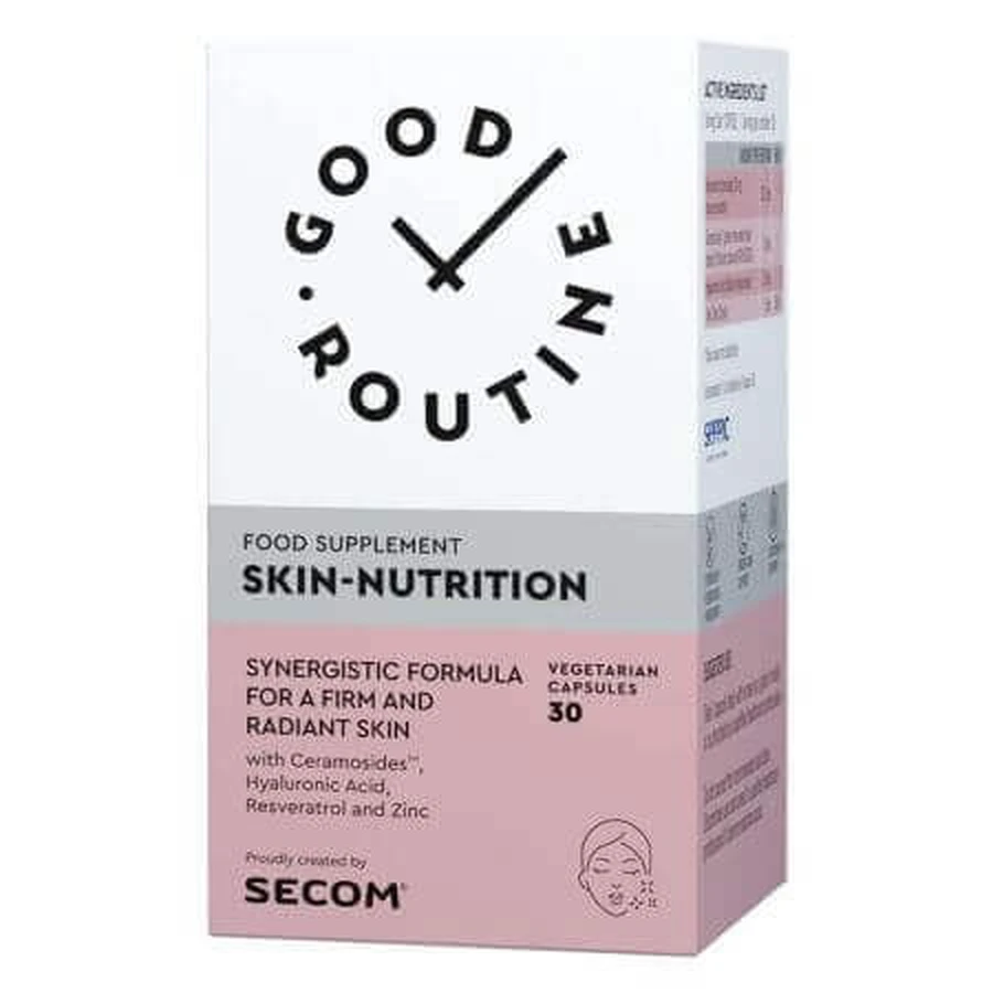 Skin-Nutrition, 30 вегетаріанських капсул, Secom: ціни та характеристики