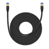 Високошвидкісний інтернет-кабель Baseus RJ45 cat.7 10Gbps 8m в обплетенні чорний