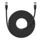 Високошвидкісний інтернет-кабель Baseus RJ45 cat.7 10Gbps 8m в обплетенні чорний