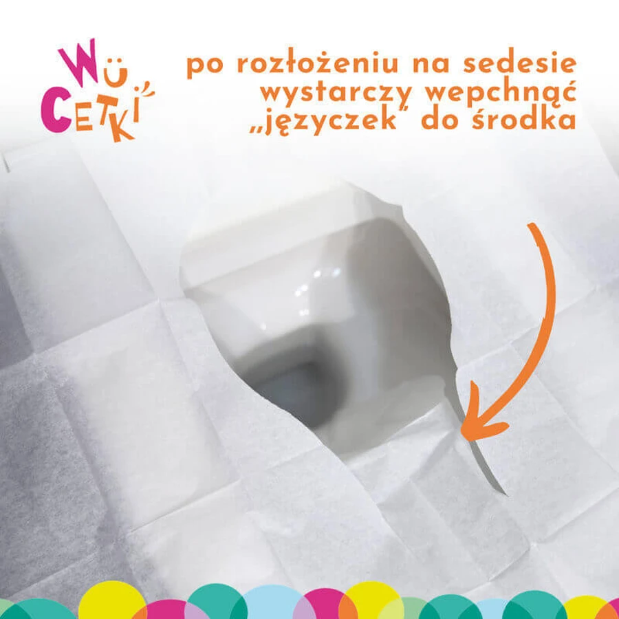WuCetki, tăvi de hârtie igienică de unică folosință cu margini confortabile XXL pentru copii și adulți, 10 bucăți: цены и характеристики