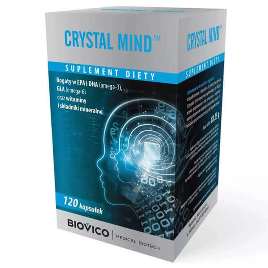 Комплекс Biovico Medical Biotech Crystal Mind, 120 капсул: цены и характеристики