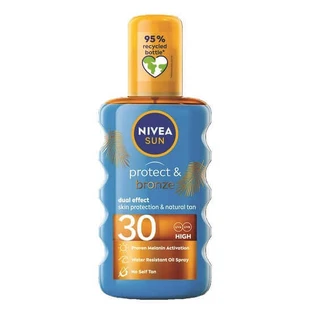 Сонцезахисна олія-спрей SPF 30 Protect & Bronze, 200 мл, Nivea Sun