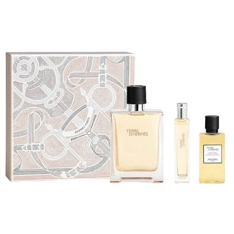 Hermes Terre D Hermes Set Туалетная вода, 100 мл + Туалетная вода, 15 мл + Гель для душа, 40 мл: цены и характеристики