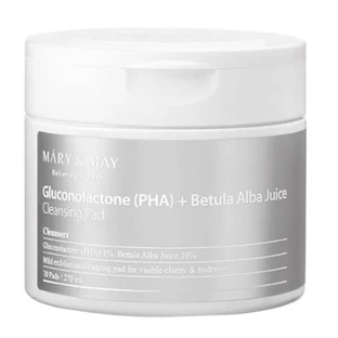 Очищающие салфетки Mary &amp; May с глюконолактоном (PHA) и соком березы белой, 70 шт.