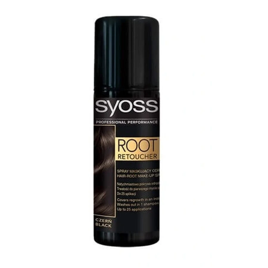 Syoss Root Retouch Spray for Masking Roots Black, 120 мл: ціни та характеристики