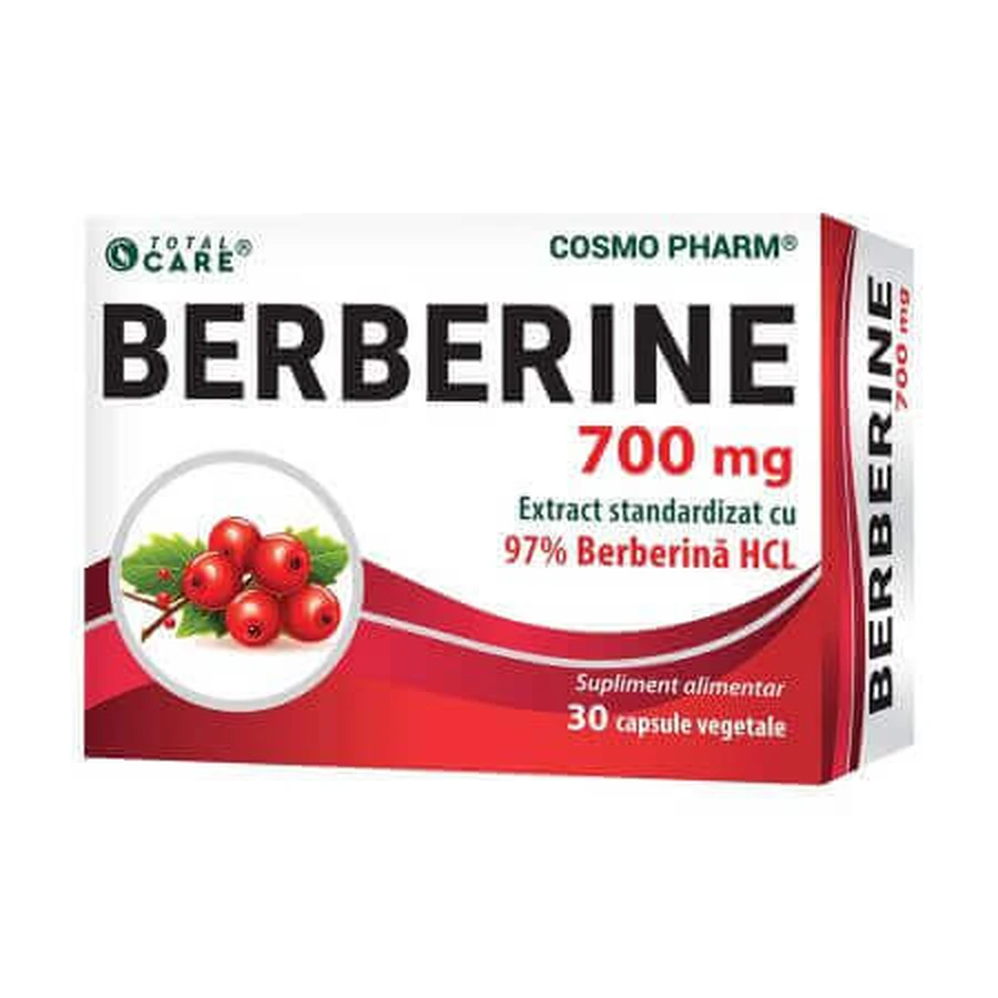 Берберин 700 мг Cosmopharm Berberin, 30 капсул: цены и характеристики