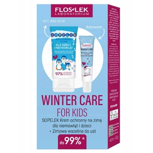 Floslek Laboratorium Winter Care For Kids Захисний крем Sopelek для дітей та немовлят 40 мл + зимовий вазелін для губ 10 г