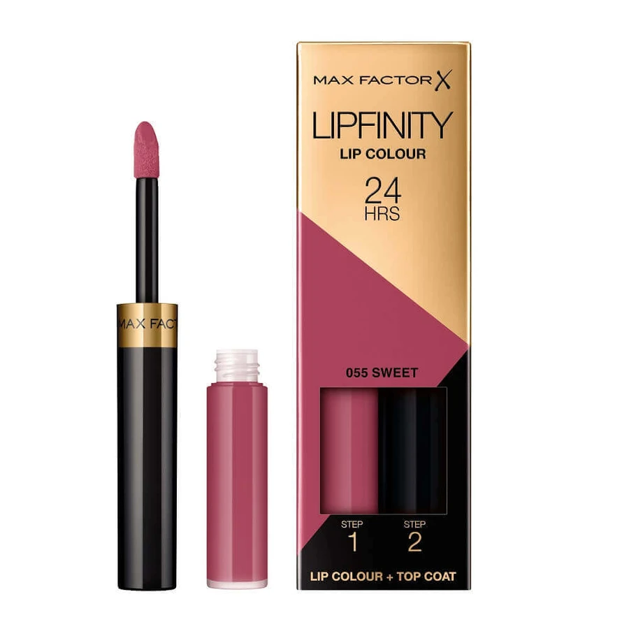 Двофазна рідка губна помада Max Factor Lipfinity Lip Color 55 Sweet: ціни та характеристики