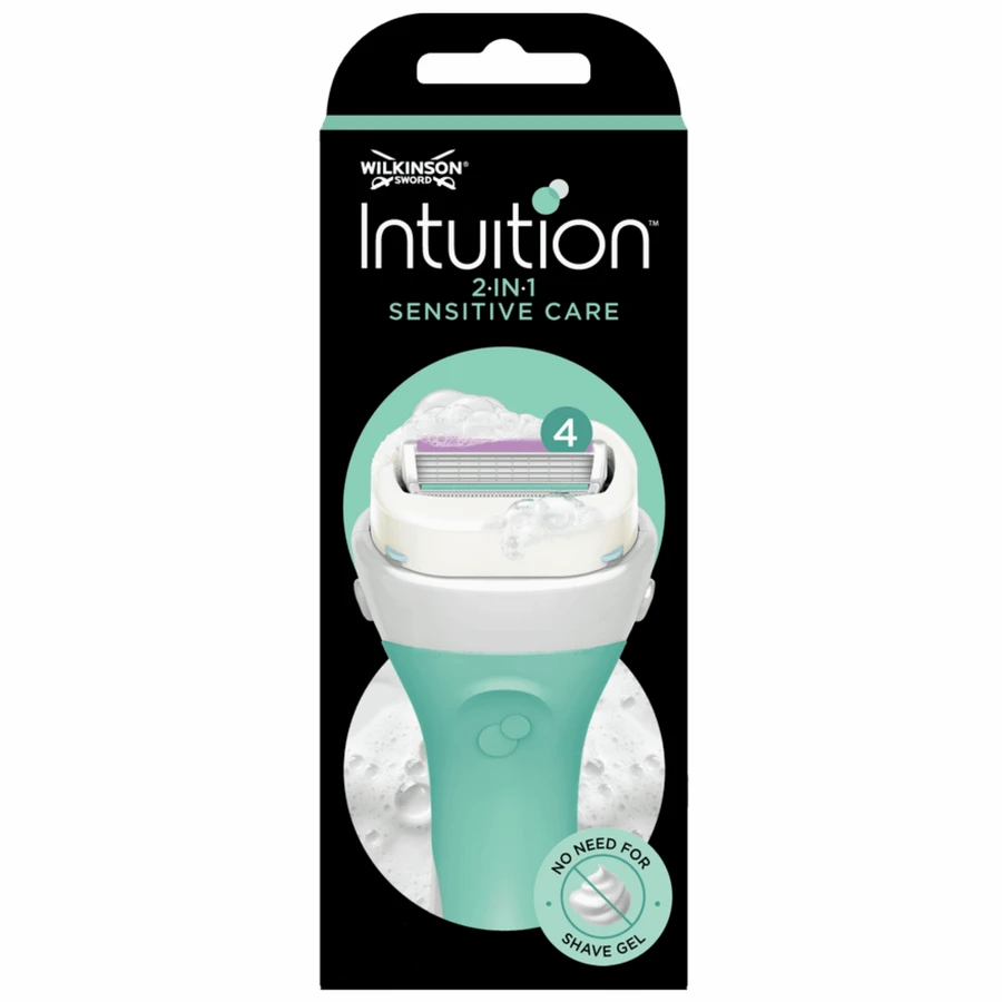 Бритва Intuition Sensitive с 4 лезвиями и увлажняющим мылом, 1 штука, Wilkinson: цены и характеристики