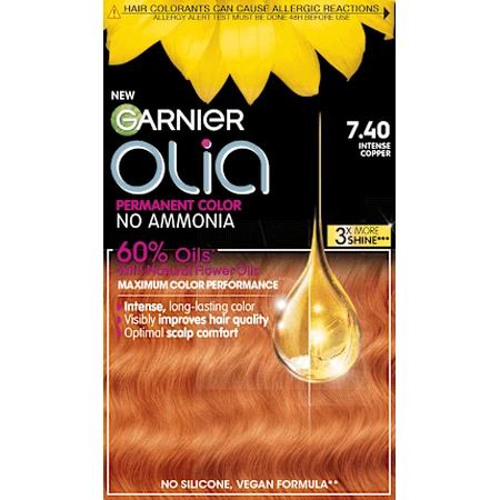 GARNIER GARNIER olia Permanent Colour 7.40 Intense Copper, 174 мл: цены и характеристики