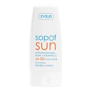 Ziaja Sopot Sun, антиоксидантный крем с витамином С, SPF 50+, 50 мл