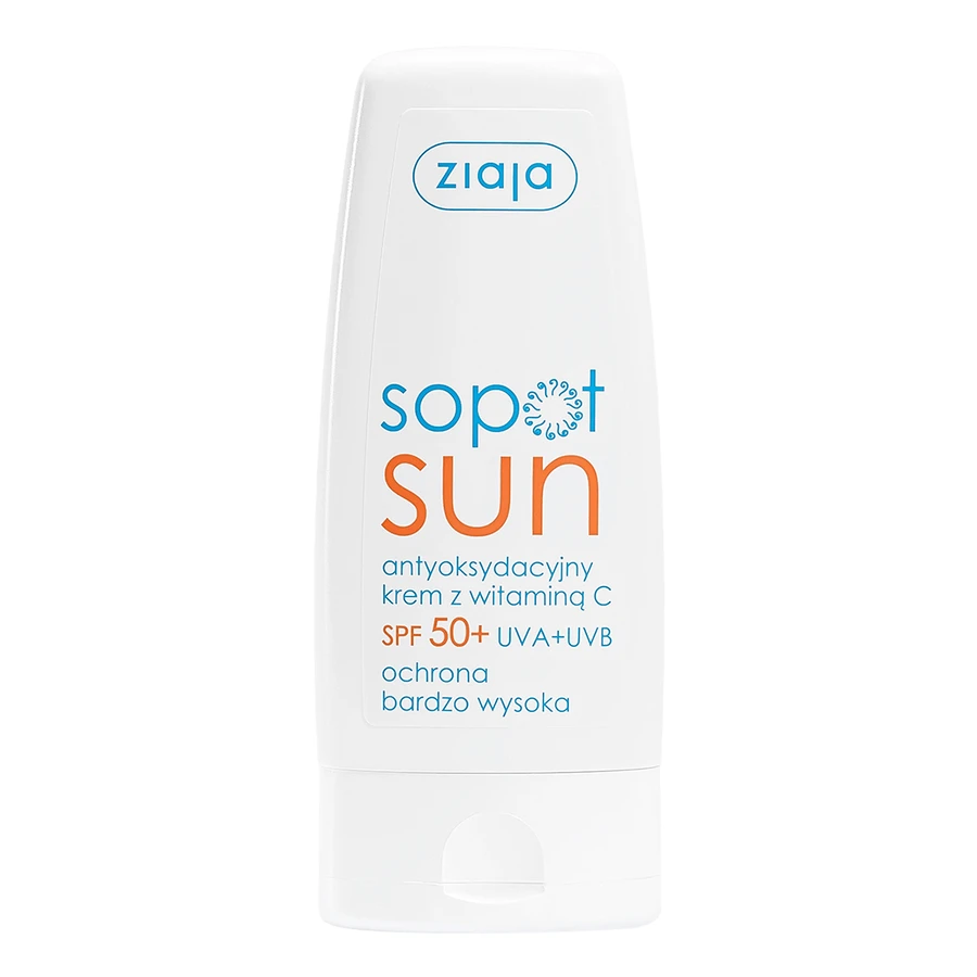 Ziaja Sopot Sun, антиоксидантный крем с витамином С, SPF 50+, 50 мл: цены и характеристики