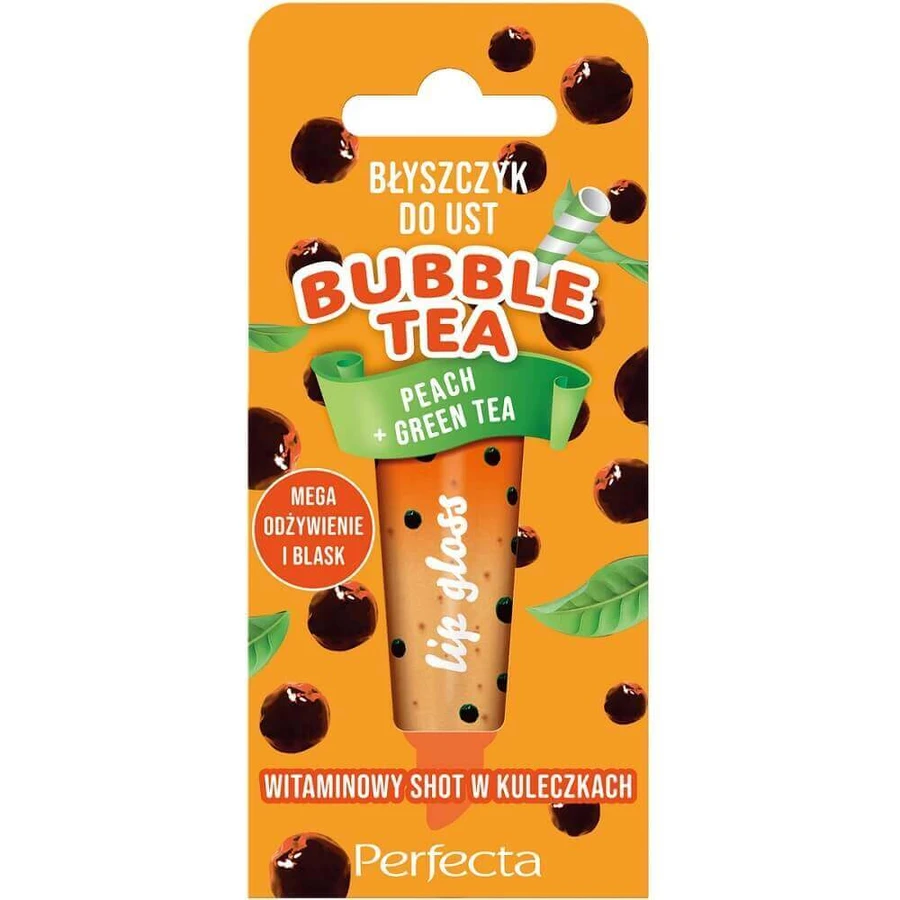 Блеск для губ Perfecta Bubble Tea, персик + зеленый чай, 10 г: цены и характеристики
