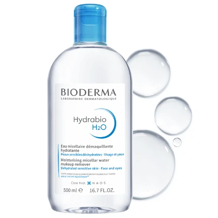 Bioderma Hydrabio H2O, демакіянтний міцелярний гідратант, piele deshidratată, 500 мл: ціни та характеристики