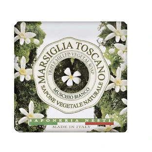 Натуральное туалетное мыло Nesti Dante Marsiglia Toscano Muschio Bianco, 200г