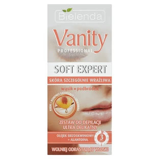 Bielenda Vanity Professional Soft Expert Facial Hair Removal Set Ultra Gentle Cream 15 мл + компрес 10 мл + шпатель