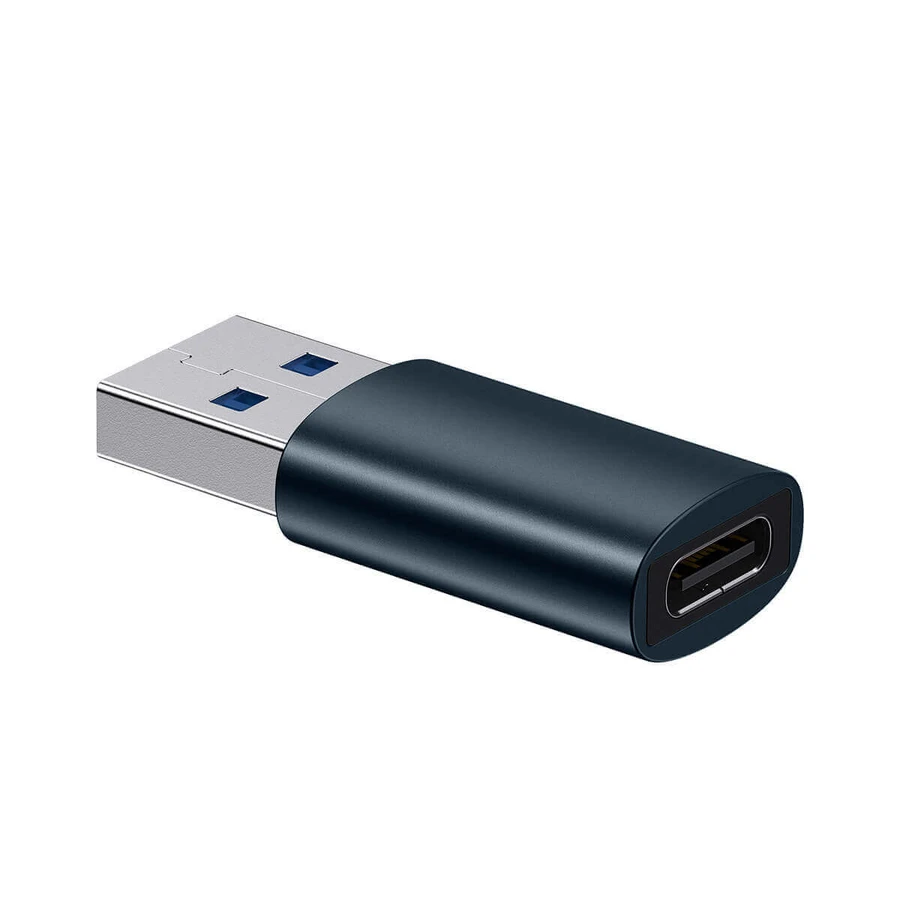 Baseus Ingenuity Series Mini адаптер USB 3.1 OTG la USB tip C albastru (ZJJQ000103): цены и характеристики