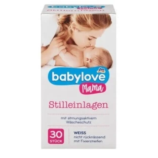 Babylove, Прокладки для груди Mama, белые, 30 штук