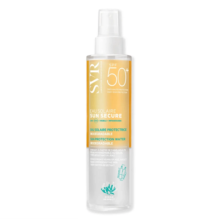 SVR Sun Secure Eau Solaire, Невидимий сонцезахисний спрей, дуже легкий SPF 50+, 100 мл: ціни та характеристики