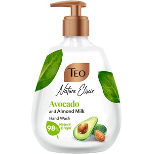 Жидкое мыло Nature Elixir, Авокадо и Миндальное молочко, 400 мл, Teo