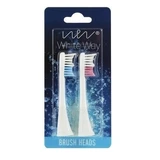 White Way WW-Sonic, насадки для звукової зубної щітки, білі, 2 шт