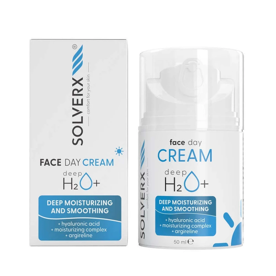 Денний крем Solverx Deep H2O+, 50 мл: ціни та характеристики