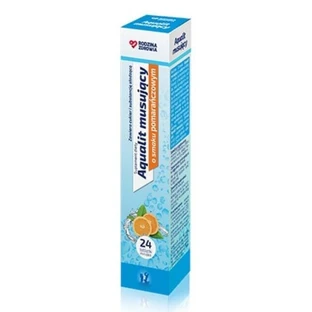 Family Health, Aqualit, шипучие таблетки со вкусом апельсина, 24 шипучие таблетки