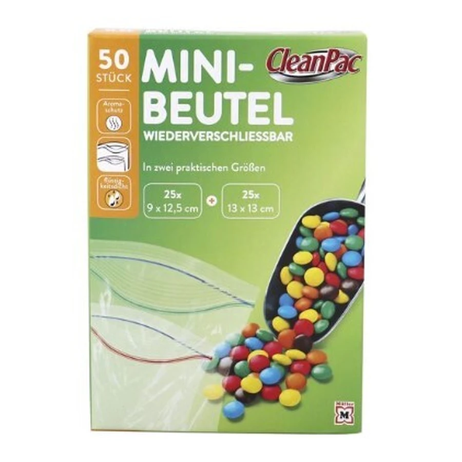 CleanPac, міні-сумки, 50 шт: ціни та характеристики