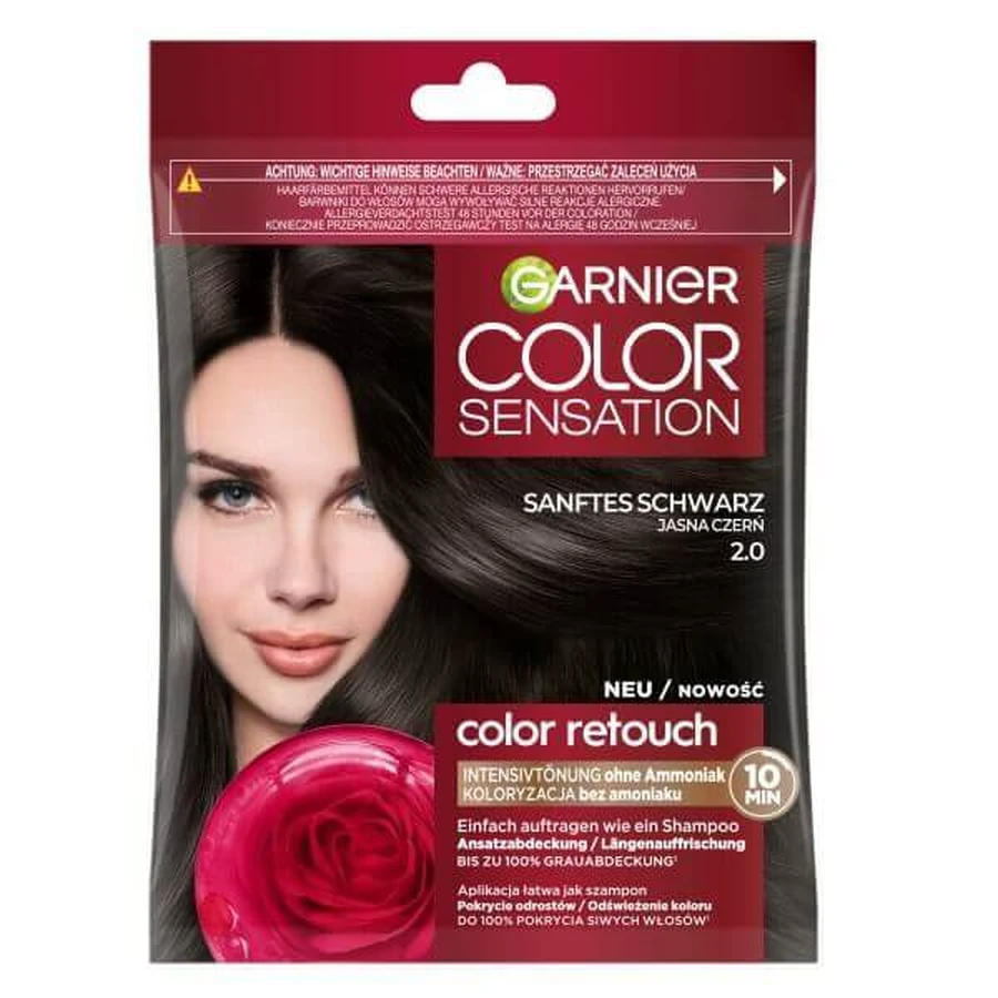 Garnier Color Sensation Color Retouch Color Shampoo 2.0 Светло-черный: цены и характеристики